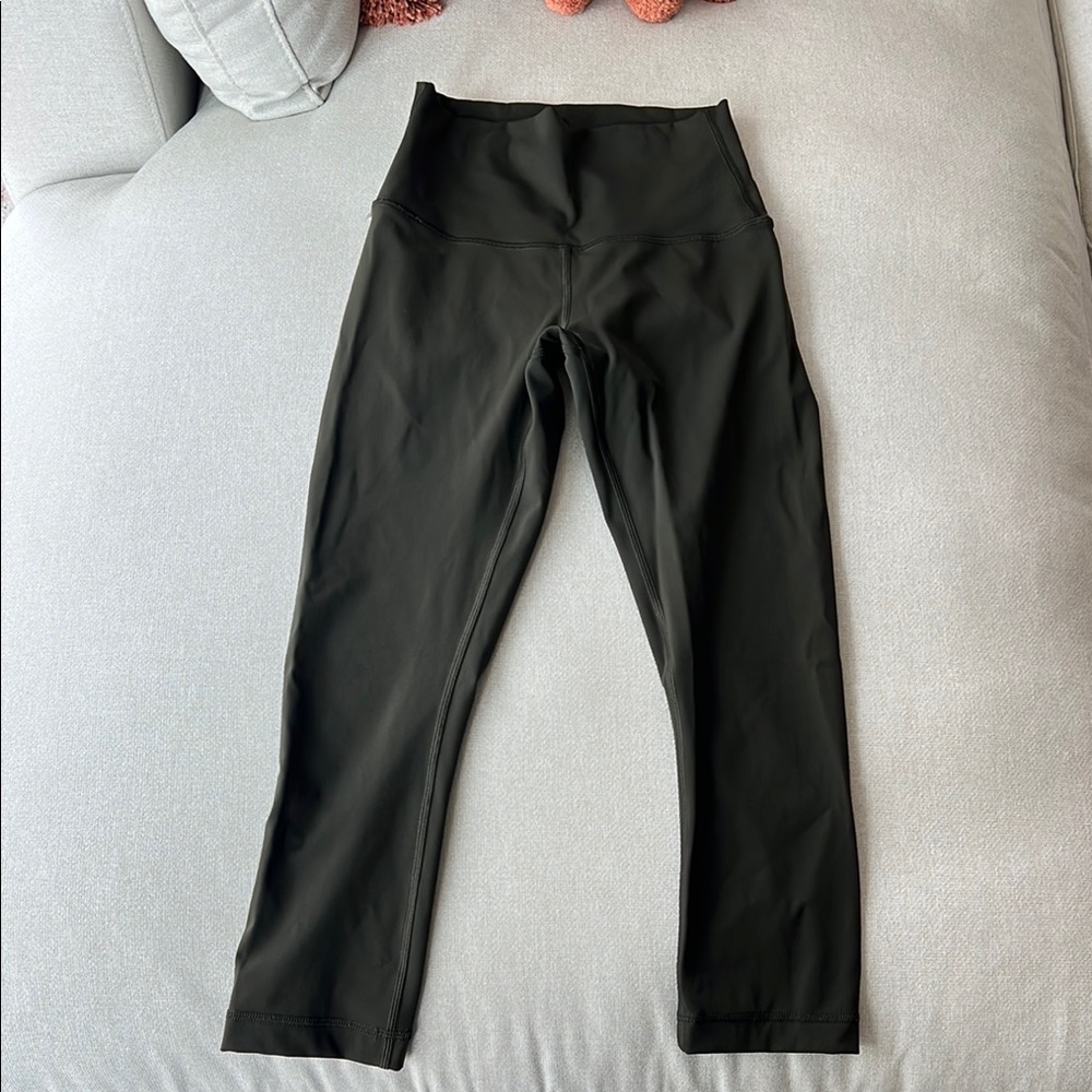 Lululemon Align Crop Leggings Black High Waisted Yoga Pants Womens Size 4